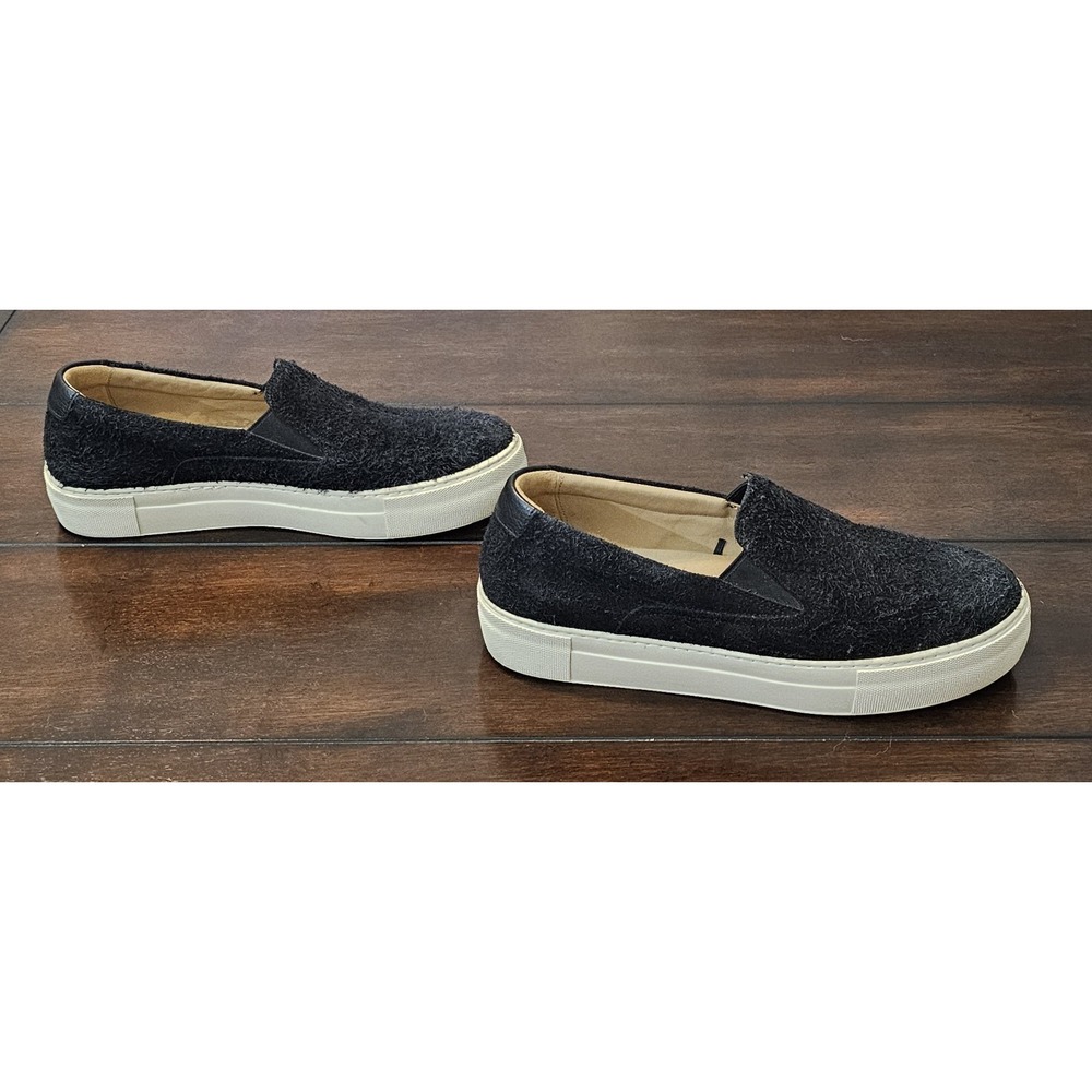 H&M ATELIER Brushed Suede Slip‎ On Shoes Men's Size 10 Black Leather